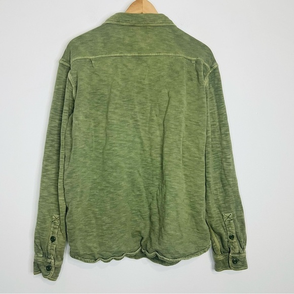 J.Crew Green Waffle-lined garment-dyed Harbor Shirt Large - Picture 8 of 8